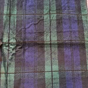 Green and Dark Blue Plaid 2) towel and 2)washcloth (4piece set) NWT